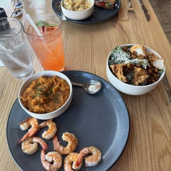 Dish Society - Shrimp Mashed Sweet Potatoes Crispy Chicken Kale Caesar Salad Watermelon Salad - Southern Near Me - Austin, Texas Dish Society - Shrimp Mashed Sweet Potatoes Crispy Chicken Kale Caesar Salad Watermelon Salad - Southern Near Me - Austin, Texas