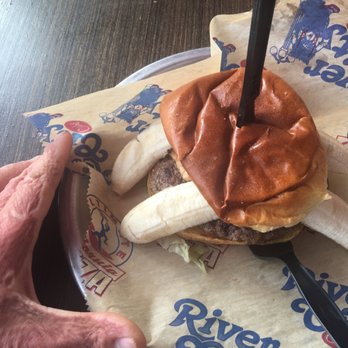 River City Cafe - Peanut butter banana burger - American Near Me - Surfside Beach, South Carolina