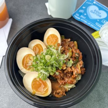 K-Inacup - Spicy Pork Ramyum (with an extra egg) - Korean Near Me - Gainesville, Florida K-Inacup - Spicy Pork Ramyum (with an extra egg) - Korean Near Me - Gainesville, Florida