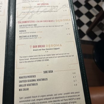 Deroma Farine Romane - Menu (10/18/22) - Pizza Near Me - Rome, RM Deroma Farine Romane - Menu (10/18/22) - Pizza Near Me - Rome, RM