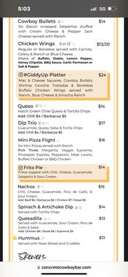 Menu photo 1 Concrete Cowboy Frisco, TX Menu photo 1 Concrete Cowboy Frisco, TX