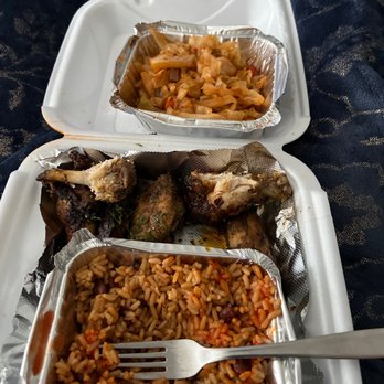 Vybez Kitchen - Rice and beans, Cabbage, jerk chicken wings - Caribbean Near Me - Greensboro, North Carolina Vybez Kitchen - Rice and beans, Cabbage, jerk chicken wings - Caribbean Near Me - Greensboro, North Carolina