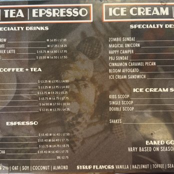Bloom Ice Cream + Coffee - Menu - Coffee & Tea Near Me - Lake Elsinore, California Bloom Ice Cream + Coffee - Menu - Coffee & Tea Near Me - Lake Elsinore, California