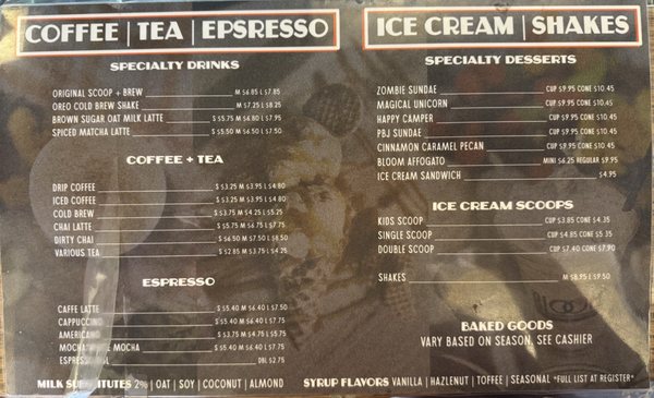 Menu photo 1 Bloom Ice Cream + Coffee Lake Elsinore, CA Menu photo 1 Bloom Ice Cream + Coffee Lake Elsinore, CA