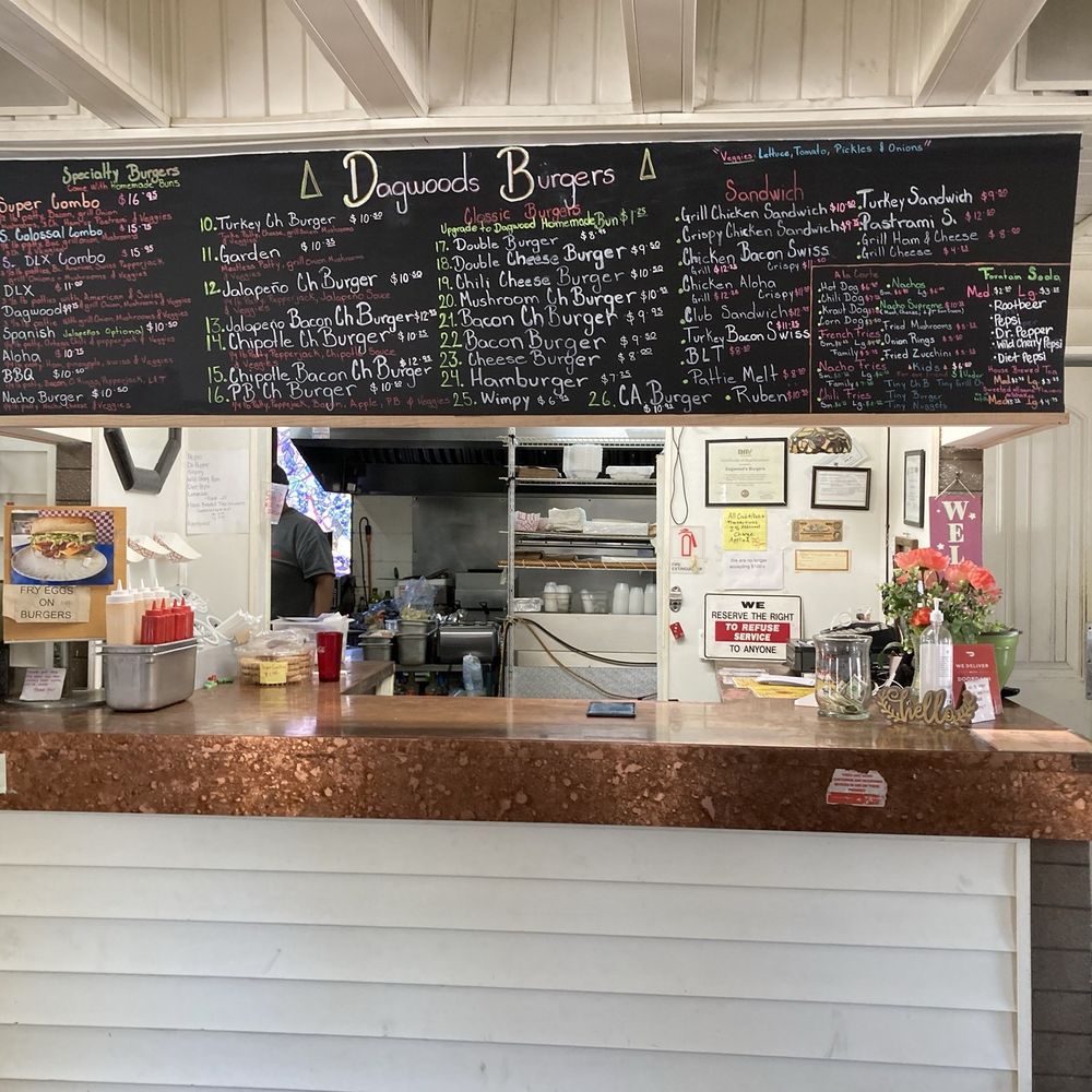 Dagwood's Burgers - Menu and order counter. - Burgers Near Me - Klamath Falls, Oregon Dagwood's Burgers - Menu and order counter. - Burgers Near Me - Klamath Falls, Oregon