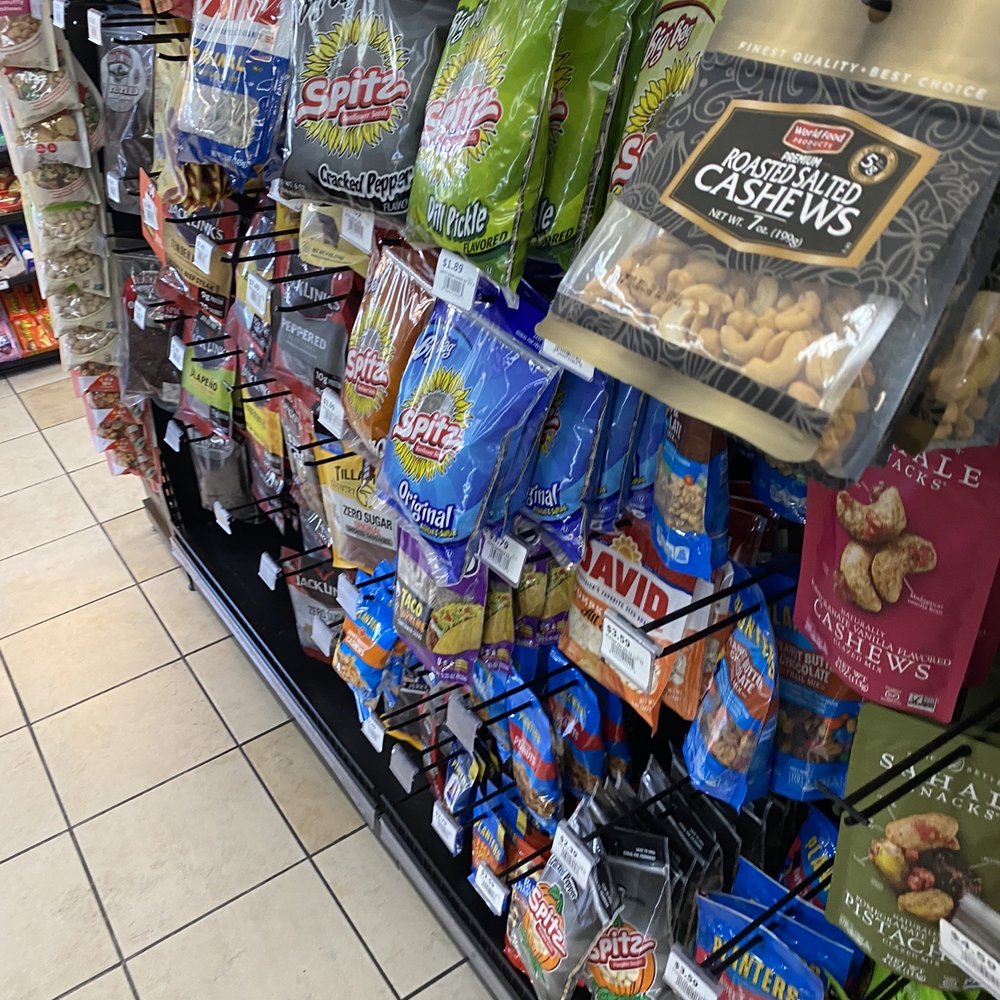 Chevron - a variety of snacks on display in a grocery store - Gas Stations Near Me - Pasadena, California Chevron - a variety of snacks on display in a grocery store - Gas Stations Near Me - Pasadena, California
