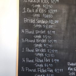 The new menu..