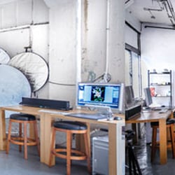 Atash studios - A two shot image of the shooting space.