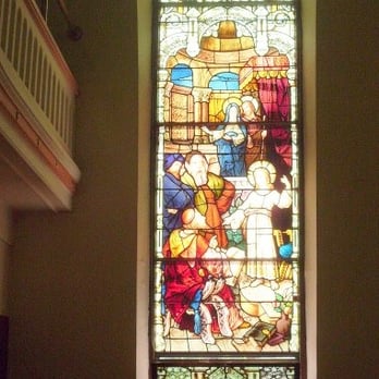 Immaculate Conception Church - Stained glass window near choir loft. - Churches Near Me - Philadelphia, Pennsylvania Immaculate Conception Church - Stained glass window near choir loft. - Churches Near Me - Philadelphia, Pennsylvania