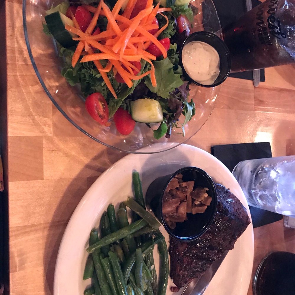 Block North Brew Pub - Steak and side salad - New American Near Me - Aitkin, Minnesota Block North Brew Pub - Steak and side salad - New American Near Me - Aitkin, Minnesota