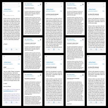 Dog Groomer Academy - Emails sent to dog groomer academy to obtain a refund. - Pet Groomers Near Me - Orlando, Florida