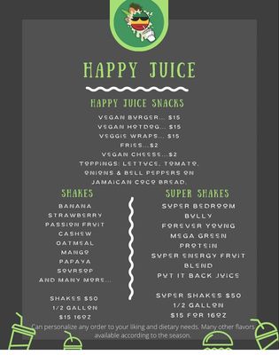 Menu photo 2 Happy Juice Marietta, GA Menu photo 2 Happy Juice Marietta, GA