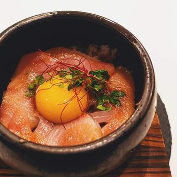 Edoko Omakase - Get this!!! Hamachi (yellowtail) bibimbop - Sushi Bars Near Me - Irving, Texas