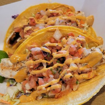 Burien Fish House - Blackened Mahi Mahi fish tacos, $12 - 1 Star - Seafood Near Me - Burien, Washington Burien Fish House - Blackened Mahi Mahi fish tacos, $12 - 1 Star - Seafood Near Me - Burien, Washington