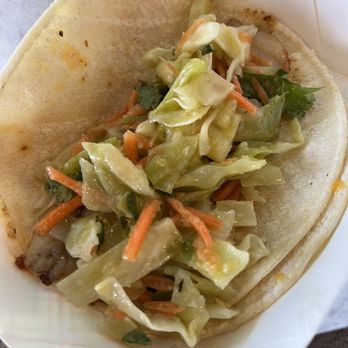 Casa Taco - Ala Carte Acapulco Fish Taco - slimy, not good flavor, small piece of fish with lots of slimy vegetables. - Caterers Near Me - Albuquerque, New Mexico