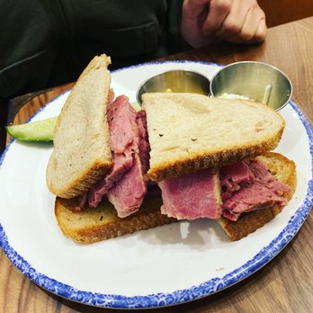 Brooklyn Delicatessen Times Square - Corned Beef on Rye with mustard & mayo - Delis Near Me - New York, New York Brooklyn Delicatessen Times Square - Corned Beef on Rye with mustard & mayo - Delis Near Me - New York, New York