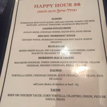Morrison - Happy Hour Menu - Gastropubs Near Me - Los Angeles, California Morrison - Happy Hour Menu - Gastropubs Near Me - Los Angeles, California