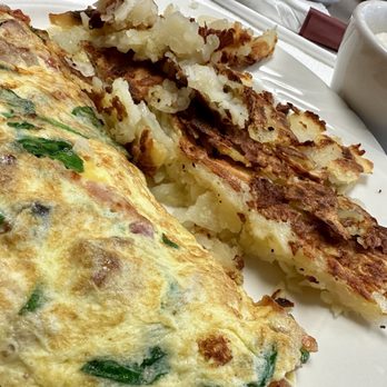 Angie’s Breakfast And Grill - My Too Cheesy Omlette with my Delicious Hash Browns - Breakfast & Brunch Near Me - Merrillville, Indiana Angie’s Breakfast And Grill - My Too Cheesy Omlette with my Delicious Hash Browns - Breakfast & Brunch Near Me - Merrillville, Indiana