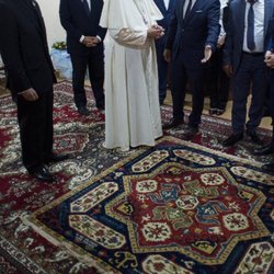 Megerian Rug Cleaners - The Megerian Family was honored to present Pope Francis with a hand woven Armenian Megerian Lori Rug for the Vatican Museum.