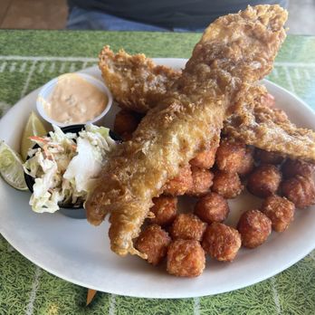 Turquoise Desert - Fish & Chips with sweet potato tots - Sports Bars Near Me - Rio Rancho, New Mexico