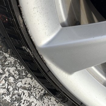The Wheel Wizard - Tesla P3D scratched wheel. - Wheel & Rim Repair Near Me
