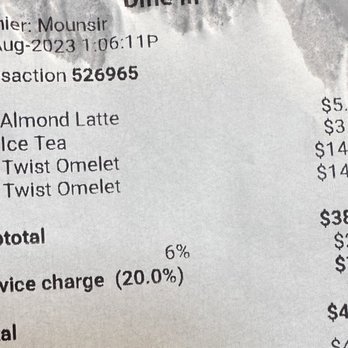 Twist fells point - $54 for two not great omelettes, a coffee, iced tea, and tip - Mediterranean Near Me - Baltimore, Maryland Twist fells point - $54 for two not great omelettes, a coffee, iced tea, and tip - Mediterranean Near Me - Baltimore, Maryland