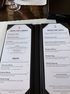 Menu photo 2 Portside Bar & Restaurant Bayfield, WI