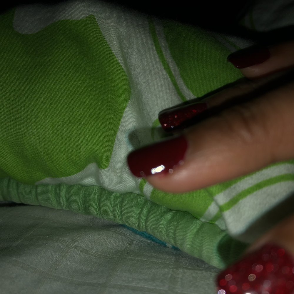Nail Tech - Messy nails , didn't pushed cuticle and all powder is on my cuticle - Nail Salons Near Me - Chesterfield, Missouri Nail Tech - Messy nails , didn't pushed cuticle and all powder is on my cuticle - Nail Salons Near Me - Chesterfield, Missouri
