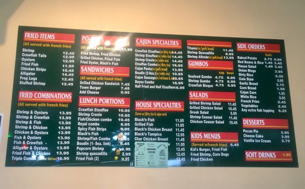 Menu photo 5 The Bayou Cajun Cafe Houston, TX Menu photo 5 The Bayou Cajun Cafe Houston, TX