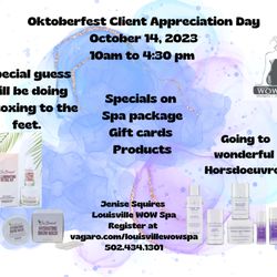 Louisville WOW Spa - Invite to Oktoberfest Client Appreciation
Sales Sales Sales