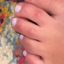 Solar Nails - Yesterdays pedicure - one day old