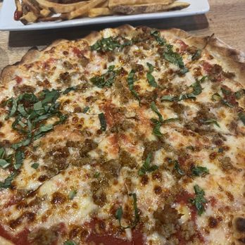 Vespa Pizza - Margherita Pizza add Sasuage - Pizza Near Me - Daniel Island, South Carolina