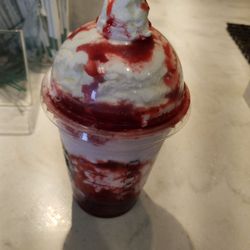 Starbucks - Serious Strawberry Frappuccino. Seriously good!