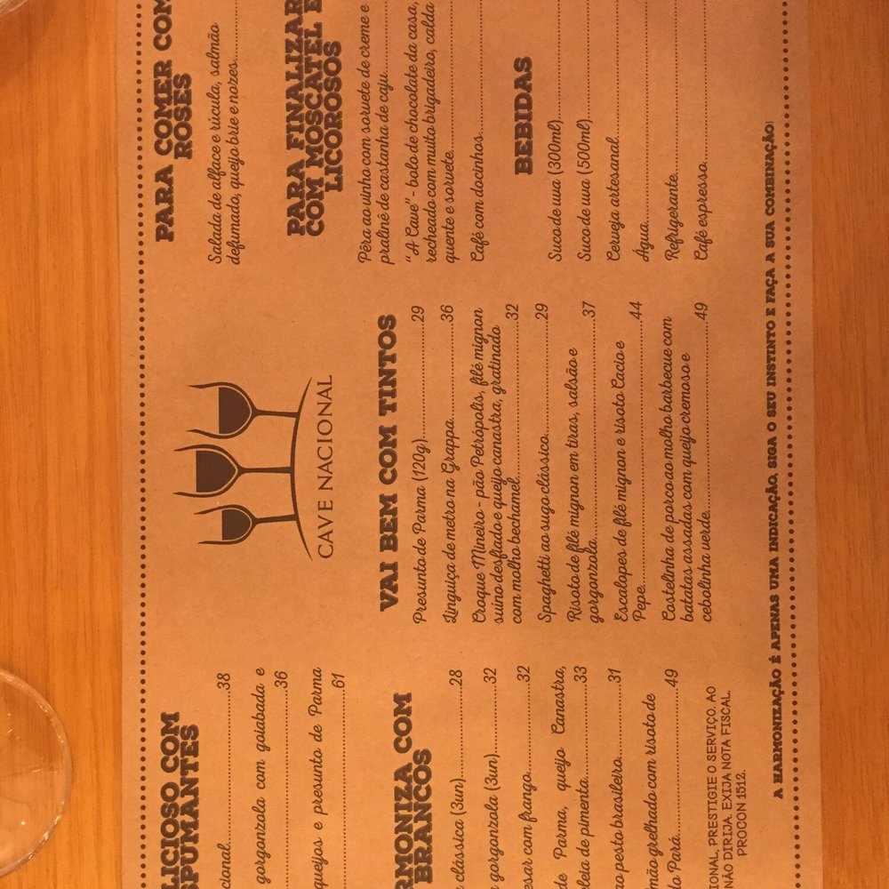 Cave Nacional - Wine Bars Near Me - Rio de Janeiro, RJ