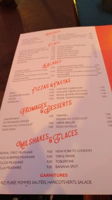 Menu photo 2 Palace Café Paris, 75 Menu photo 2 Palace Café Paris, 75