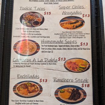 Los Pookies - November 2023 menu - Tacos Near Me - Albuquerque, New Mexico