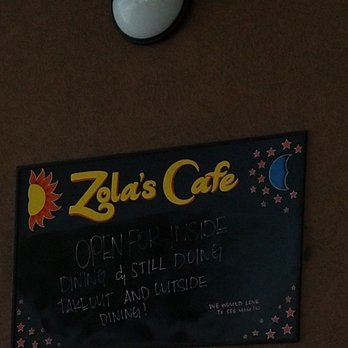 Zola's Cafe - Their fun sign. - Coffee & Tea Near Me - Auburn, Washington Zola's Cafe - Their fun sign. - Coffee & Tea Near Me - Auburn, Washington