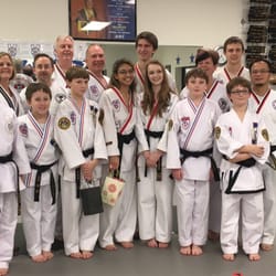 Coventry Taekwondo - Coventry Taekwondo's black belts at the December 2015 rank ceremony.
