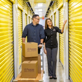 Spaces Storage - Wide, well lit, hallways. At Spaces we feature energy saving LED light fixtures throughout our building. - Self Storage Near Me - Little Rock, Arkansas