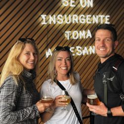 Baja Tour Guide - Happy guests at Insurgente, a craft brewery in Tijuana