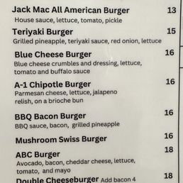 Partial Menu