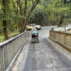 How to get your gear to the property, it is not drivable past the lot before the bridge
