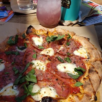 Hawt Pizza Co. - The Bee sting: hot chile, basil, chile flake, and sappressata - Pizza Near Me - Albuquerque, New Mexico Hawt Pizza Co. - The Bee sting: hot chile, basil, chile flake, and sappressata - Pizza Near Me - Albuquerque, New Mexico
