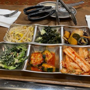 Ooh La La Korean BBQ - veggies brought with bbq - Korean Near Me - San Antonio, Texas Ooh La La Korean BBQ - veggies brought with bbq - Korean Near Me - San Antonio, Texas