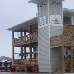 Exterior outside entrance of Grumbles Seafood - New building, really clean and nice atmosphere. Well done! - Port Aransas, Texas Exterior outside entrance of Grumbles Seafood - New building, really clean and nice atmosphere. Well done! - Port Aransas, Texas
