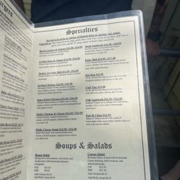 Specialty sandwiches and soups & salads menu Specialty sandwiches and soups & salads menu