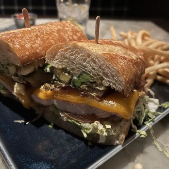 Reunion Kitchen + Drink - Crunchy Chicken Sandwich with grilled chicken - New American Near Me - Brea, California Reunion Kitchen + Drink - Crunchy Chicken Sandwich with grilled chicken - New American Near Me - Brea, California