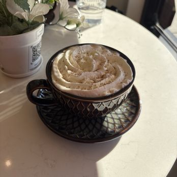 Horizon Shine - Tiramisu Latte 12oz. With oat milk as the alternative option. - Coffee & Tea Near Me - Henderson, Nevada