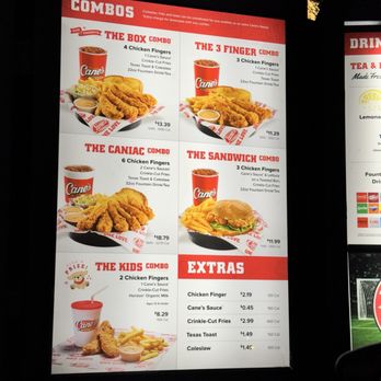 Raising Cane's Chicken Fingers - 2026 menu - Fast Food Near Me - Long Beach, California Raising Cane's Chicken Fingers - 2026 menu - Fast Food Near Me - Long Beach, California
