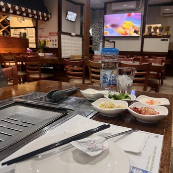 Kalbi House - 5 of 6 banchan side dishes, all good! - Korean Near Me - White Plains, New York